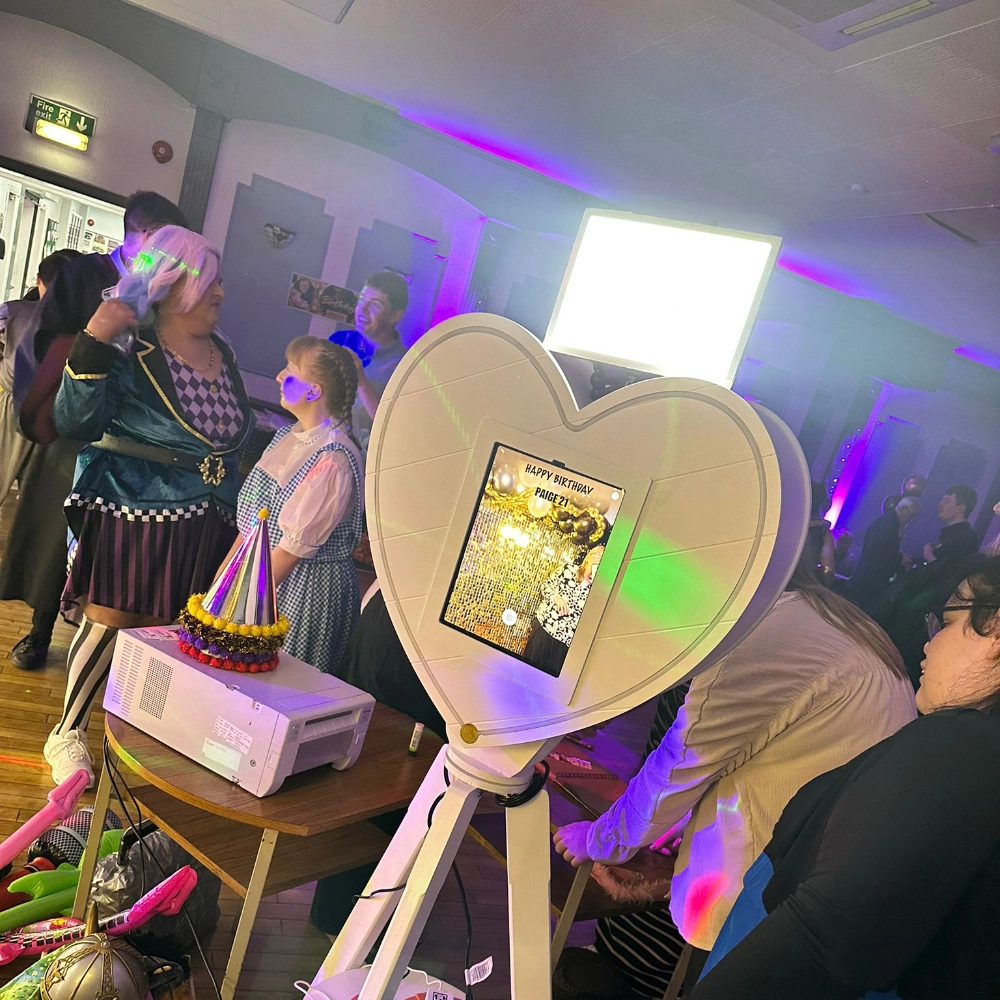 Photo booth for a wedding